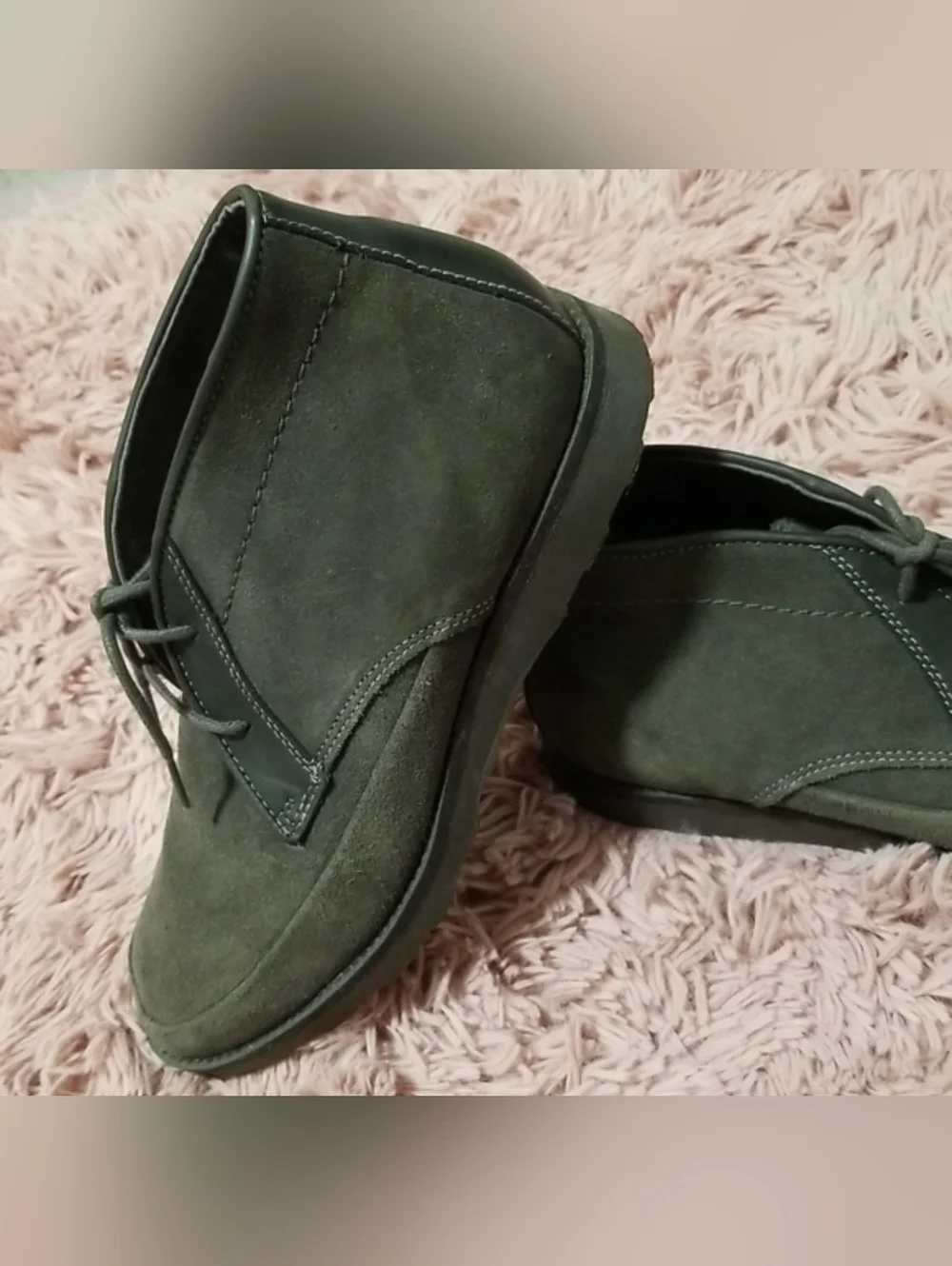 Mark Nason Skechers Suede Chukka Boots in Dark Gray Color Memory Foam Lux